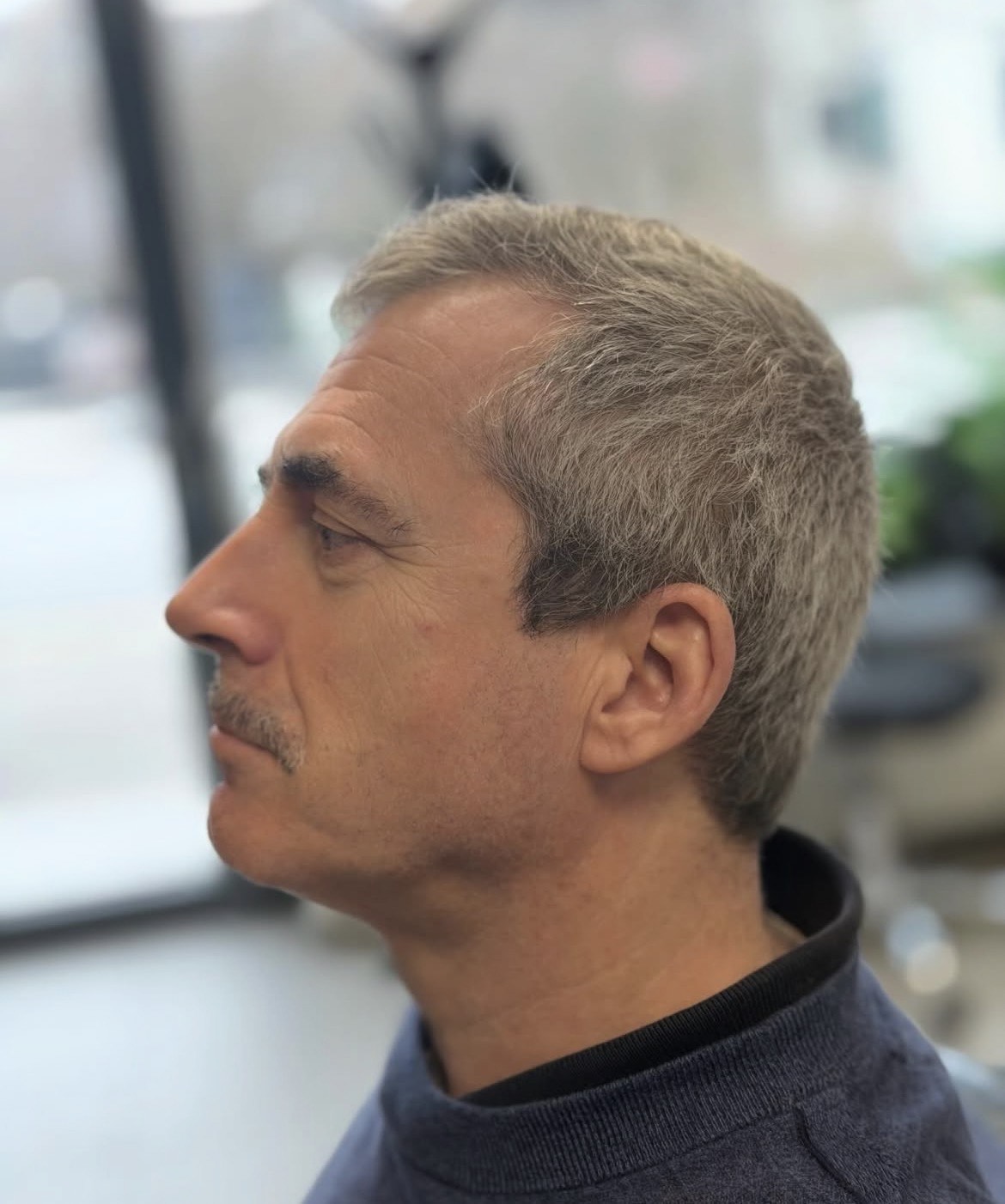 Coupe courte poivre et sel — Versco Barber Courtepin